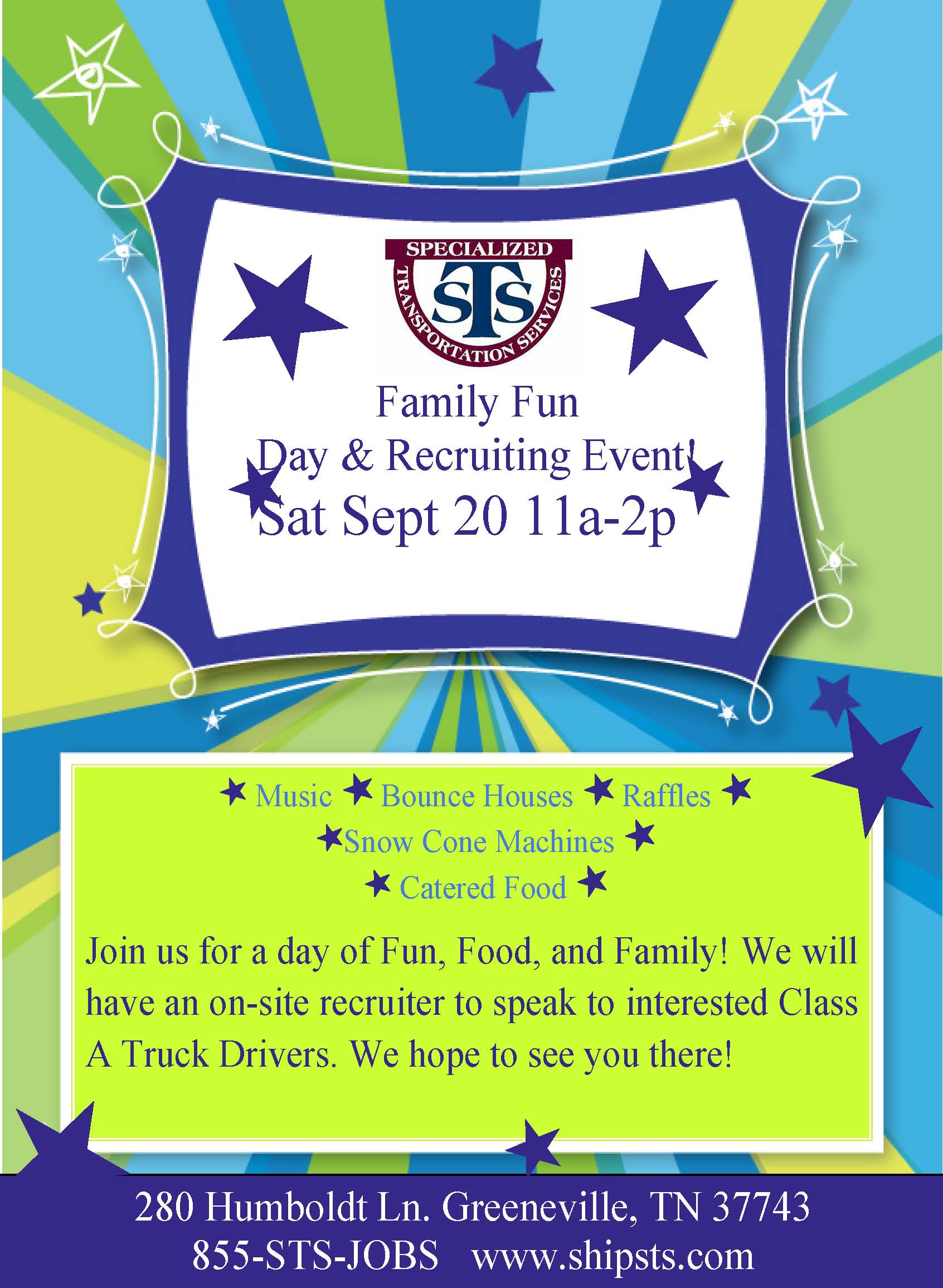 Greeneville TN Family Day and Recruiting Event